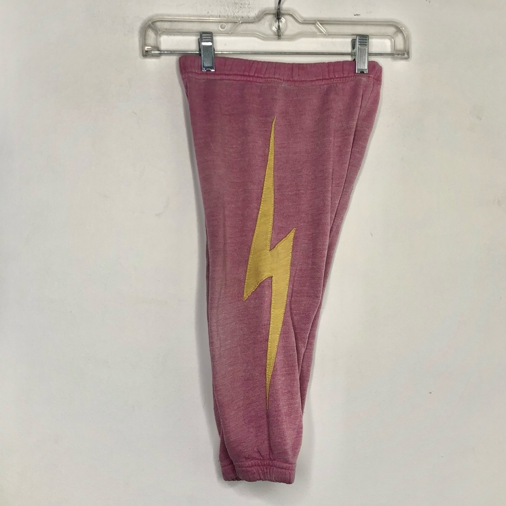 Aviator Nation Kids BOLT ⚡️ Pant in Heathered Pink